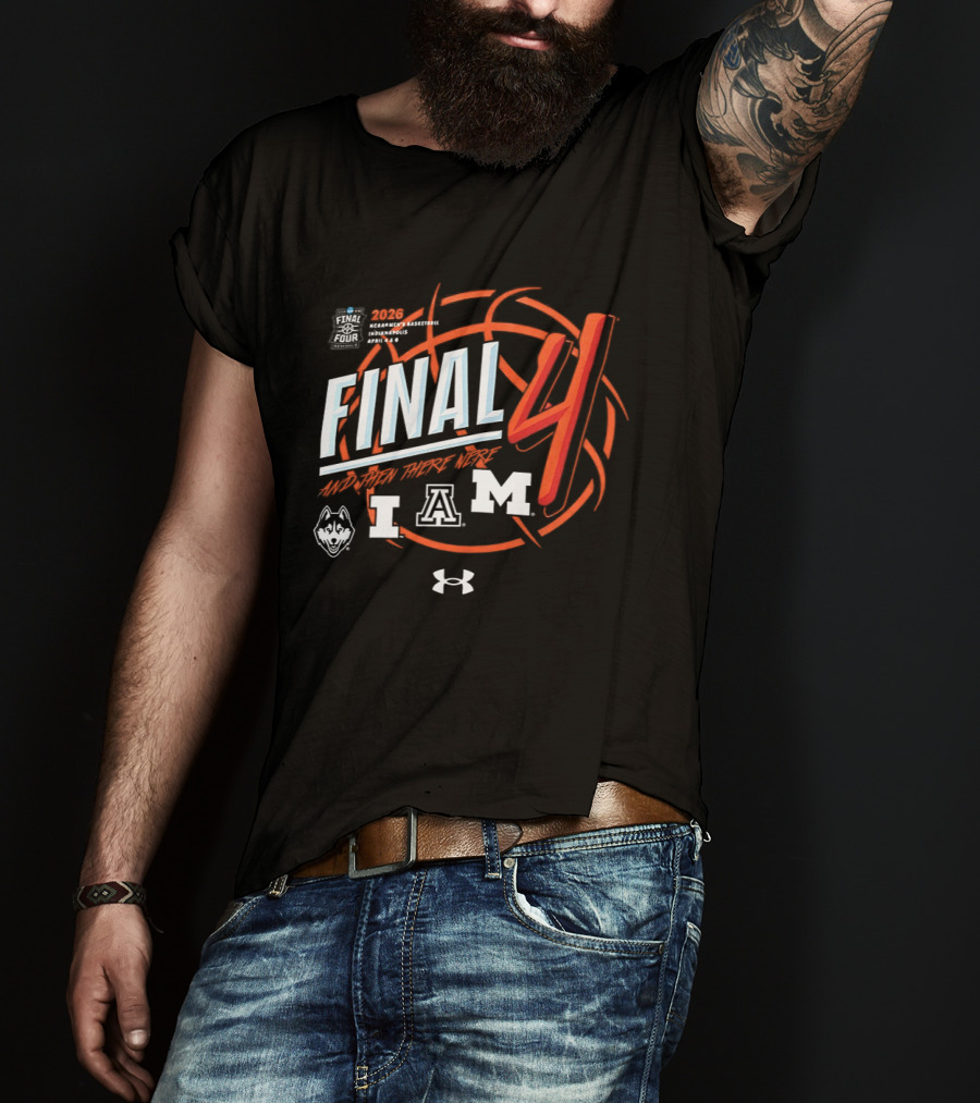 NCAA Men's Basketball Final Four 2026 Arizona UConn Illinois Maryland T-Shirt