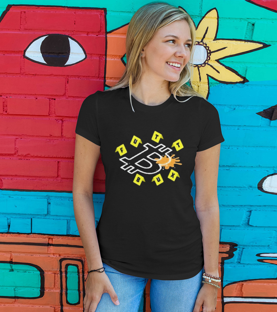 Windscribe Bitcoin Crime Scene Futt Bux T-Shirt