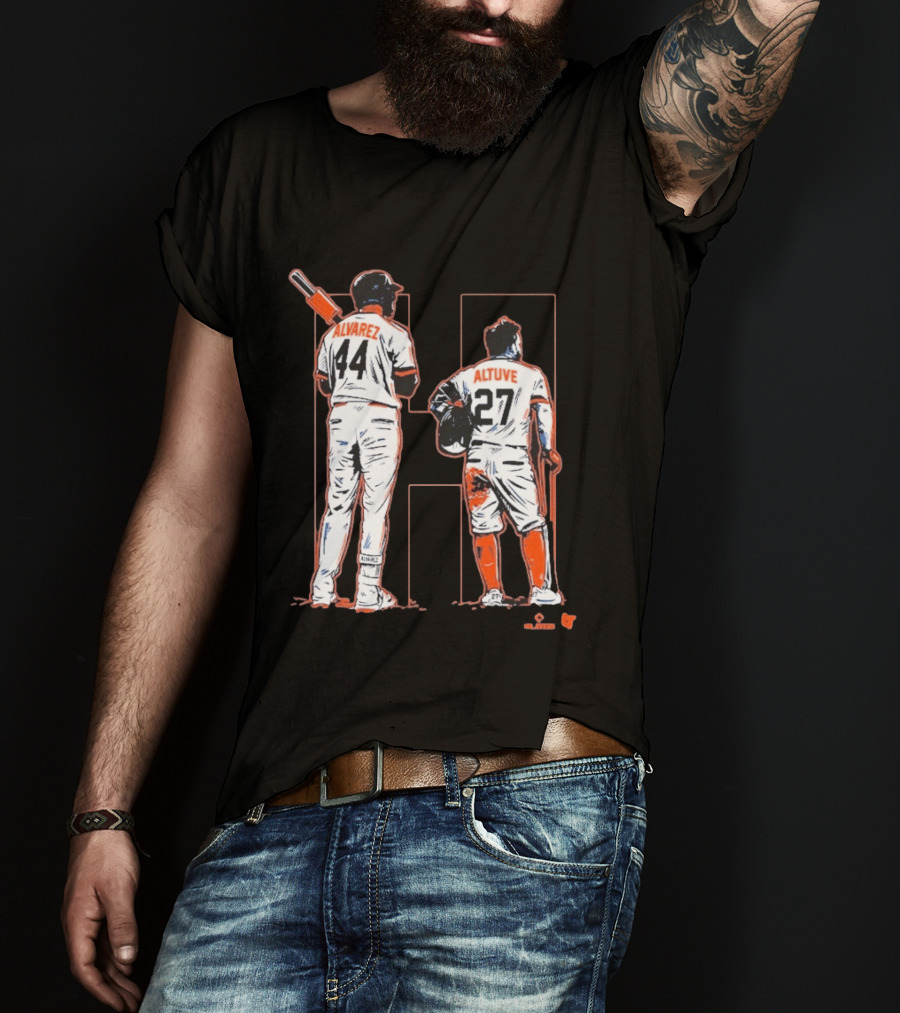 Yordan Alvarez Jose Altuve 44 27 Houston Baseball Astros H Duo T-Shirt