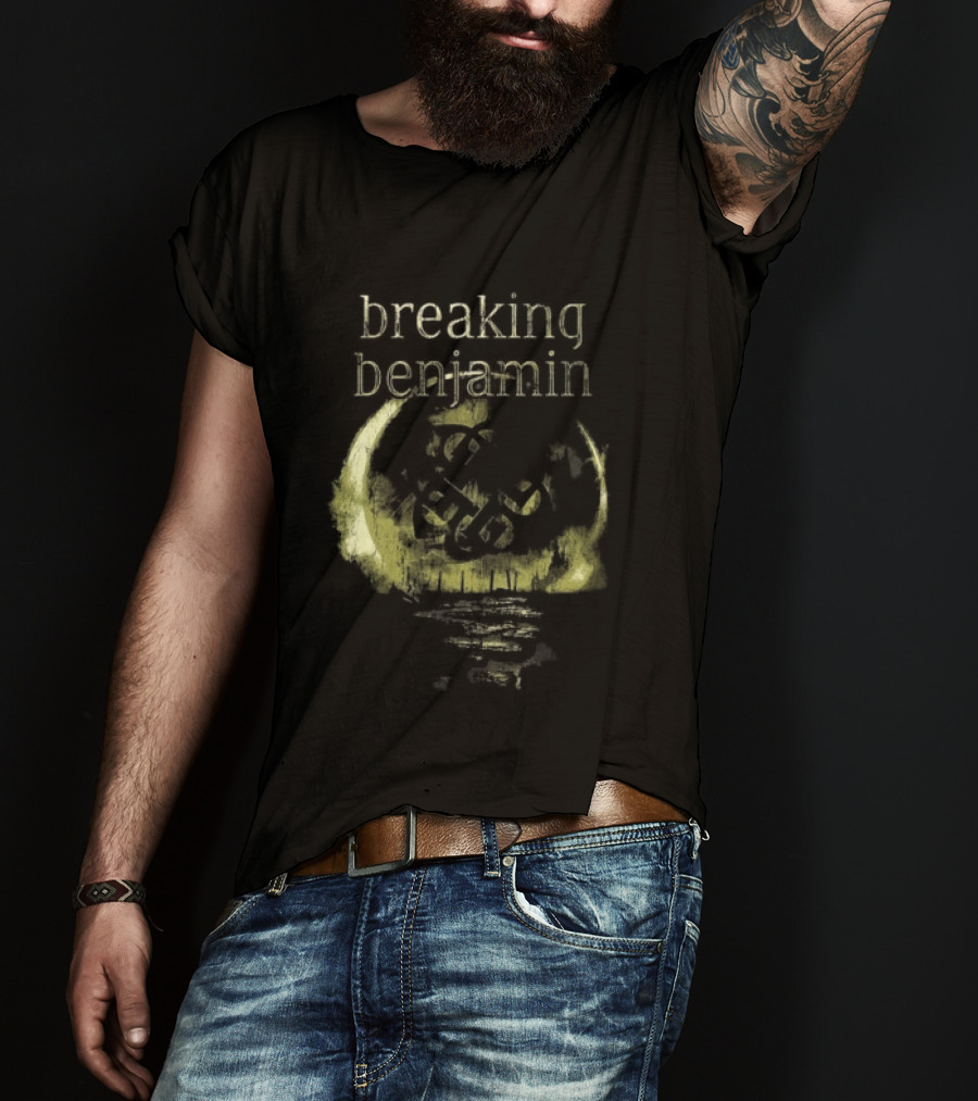 Breaking Benjamin 10 Years Dark Before Dawn Moon T-Shirt
