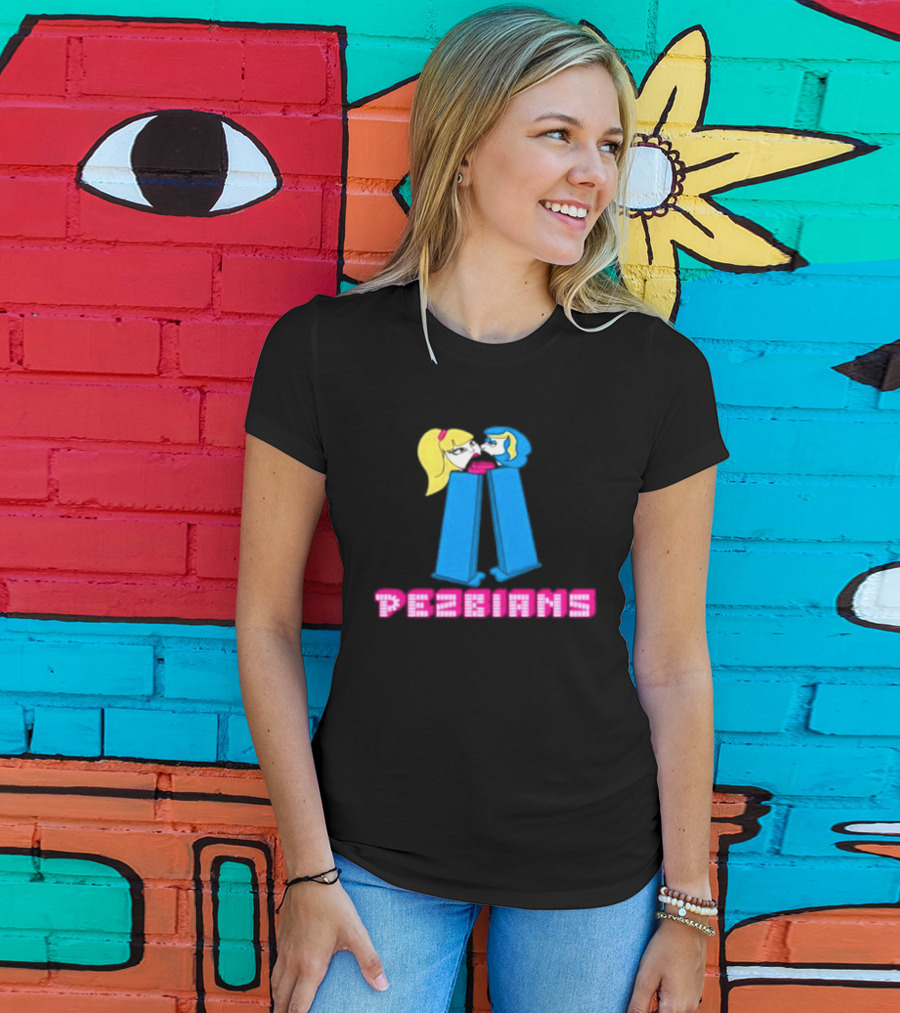 Pezbians Pez Dispenser Parody Retro Humor Kissing T-Shirt