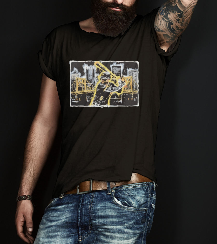 Pittsburgh Pirates It Was All YelLOWE Cityscape Baseball Scene T-Shirt