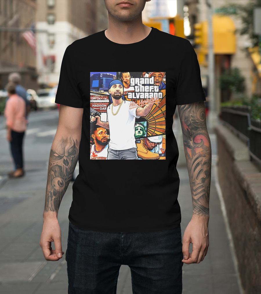 Grand Theft Alvarado New York City Madison Square Garden Knicks Energy T-Shirt