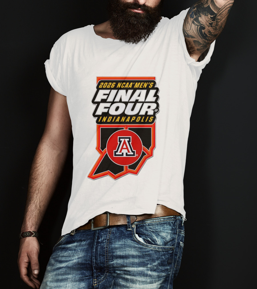 Arizona Wildcats NCAA Men's Final Four 2026 Indianapolis T-Shirt
