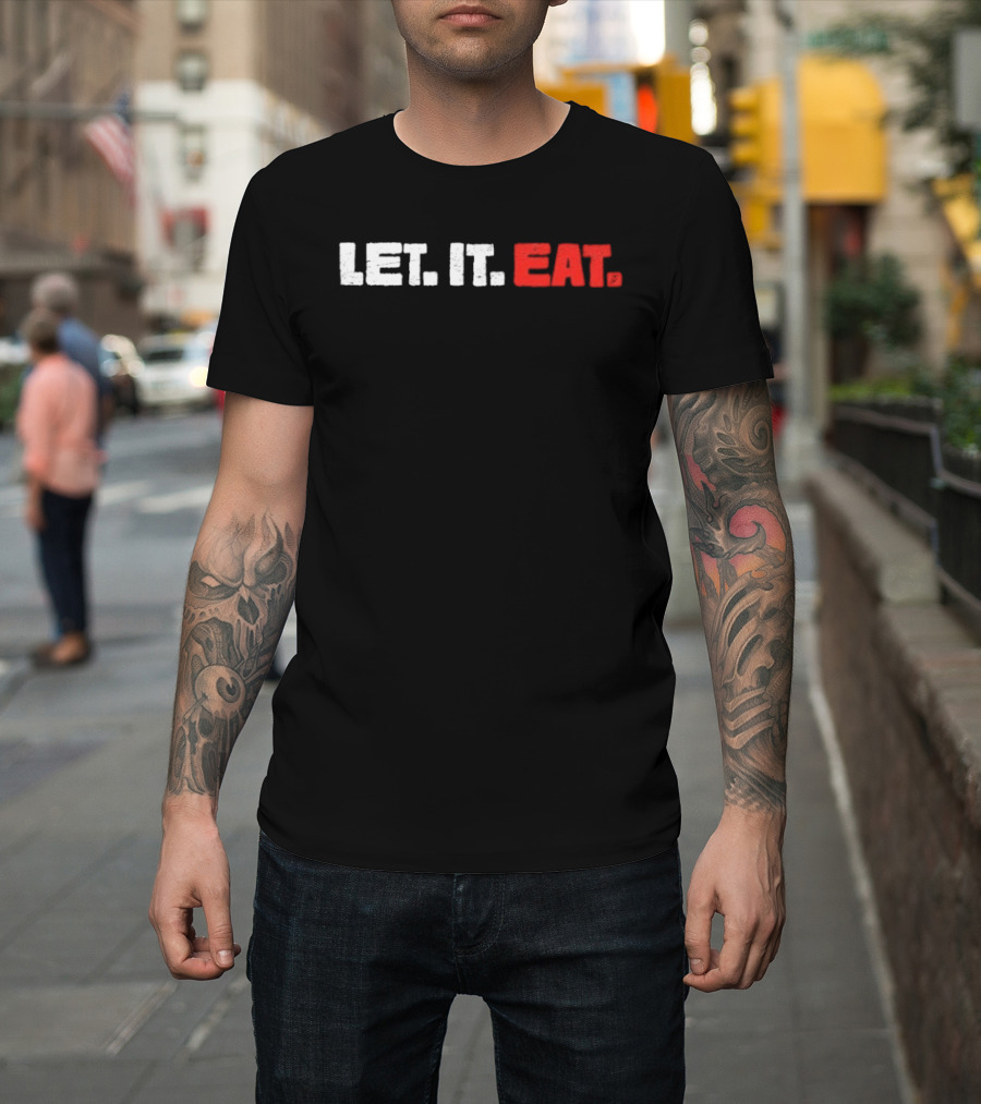Trevor Bauer Wearing Let It Eat T-Shirt
