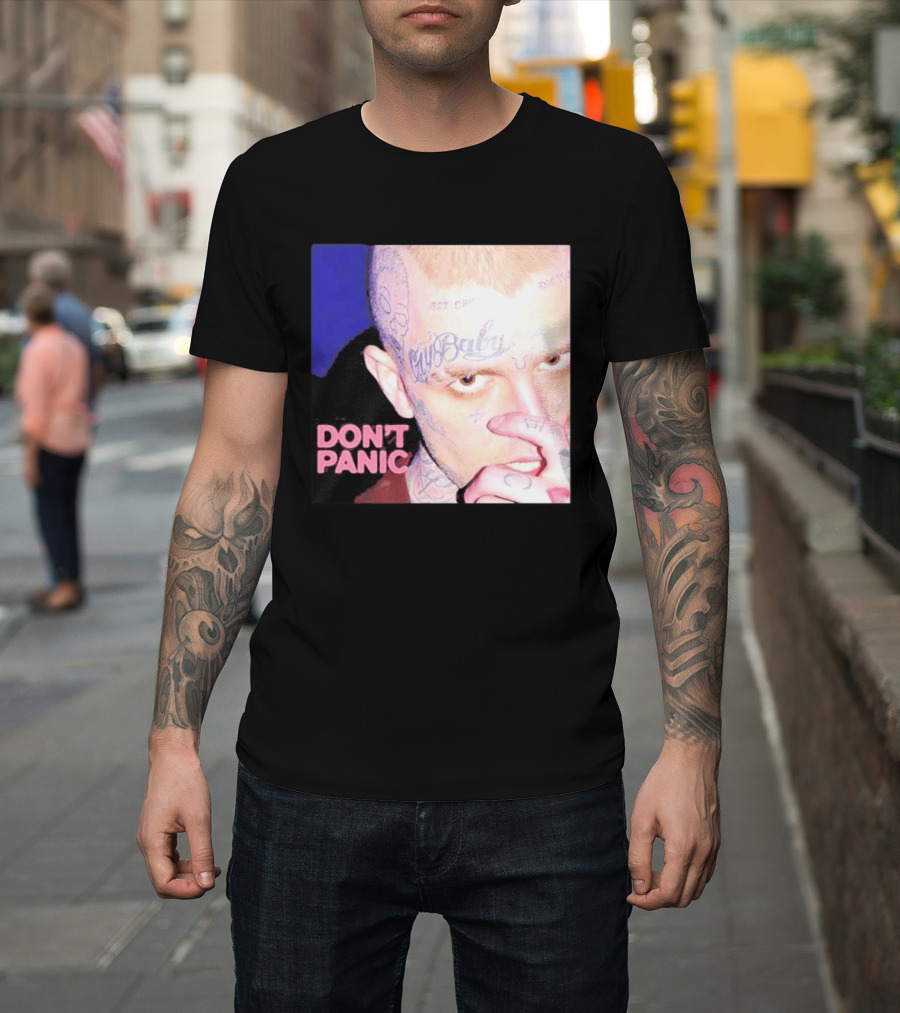 Lil Peep Don't Panic Single Cover Tattoo T-Shirt