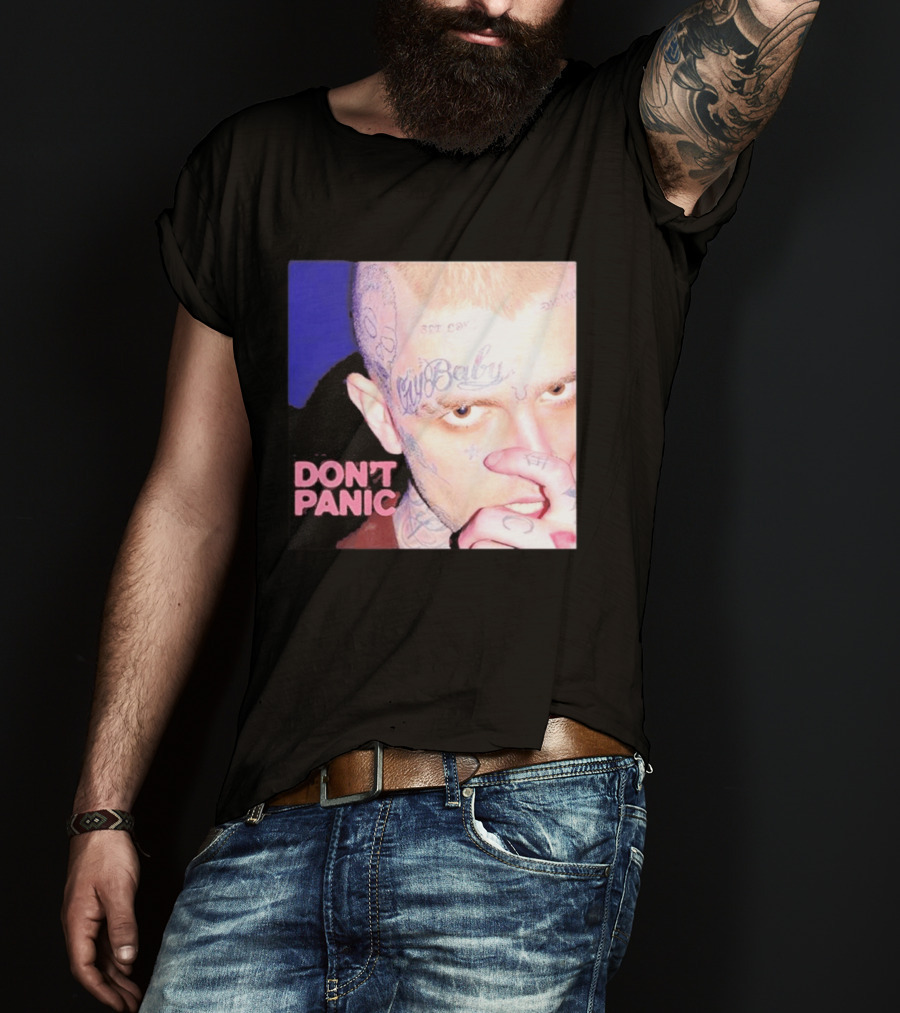 Lil Peep Don't Panic Single Cover Tattoo T-Shirt