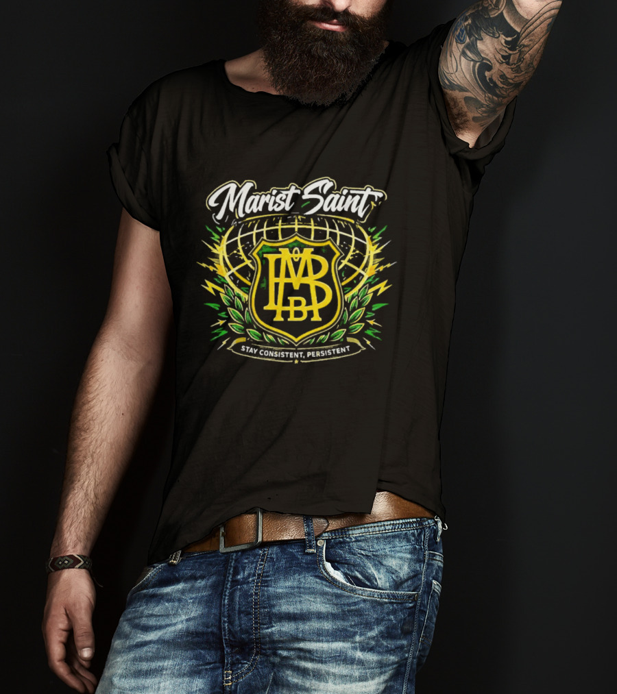 Marist Saint Stay Consistent Persistent Rugby League T-Shirt