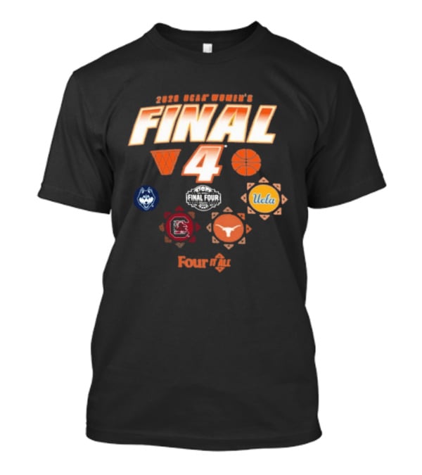 2026 NCAA Women's Final Four UConn UCLA South Carolina Texas T-Shirt