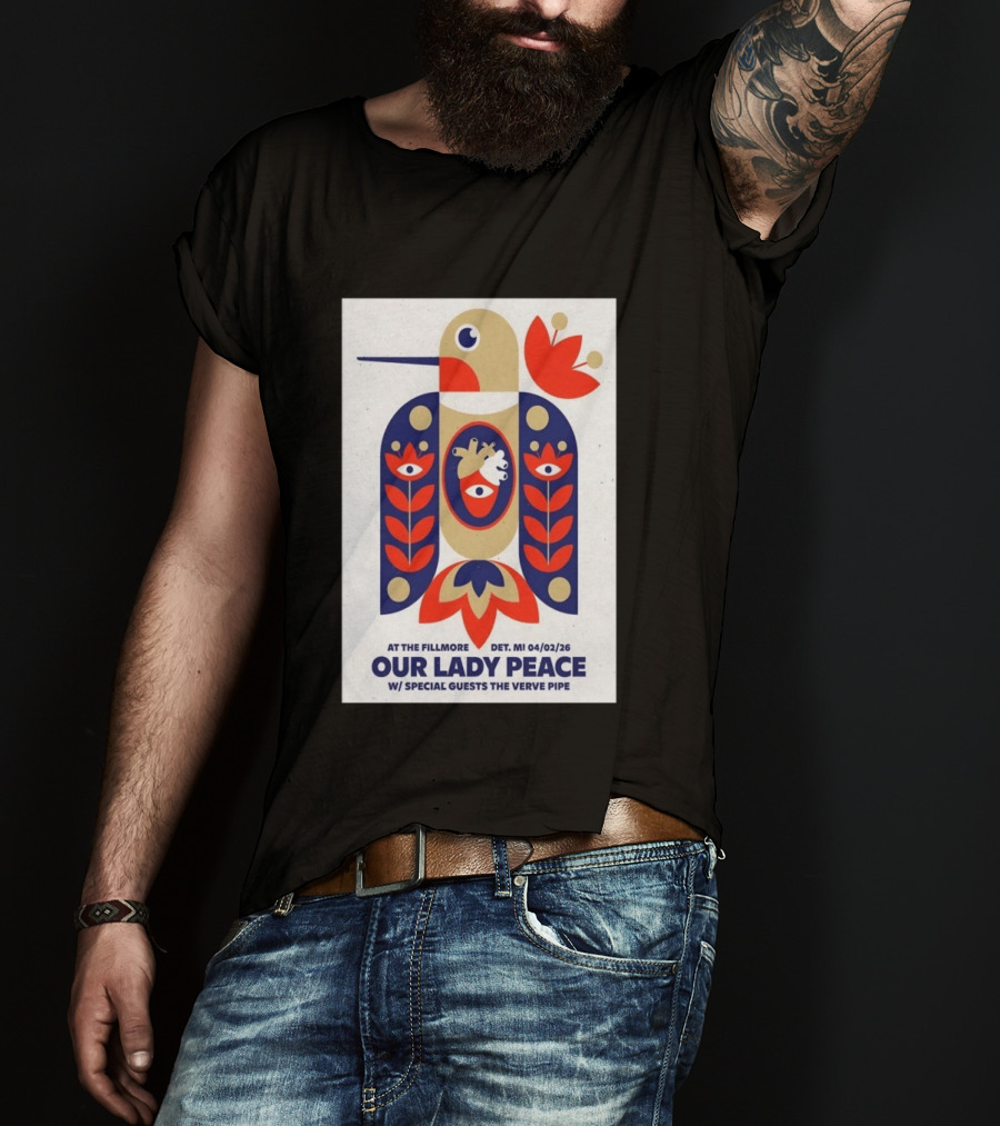 Our Lady Peace At The Fillmore Detroit April 2 2026 With Special Guests The Verve Pipe T-Shirt