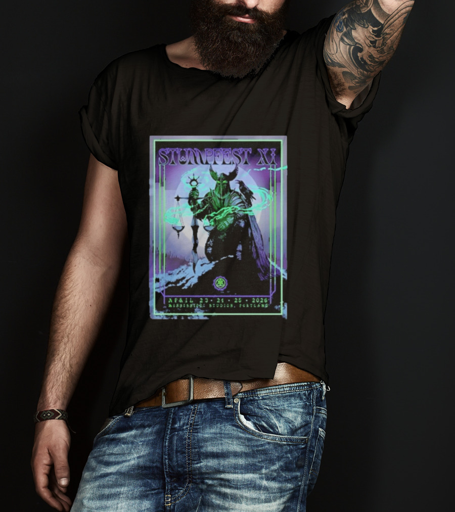 Stumpfest XI Concert Tour April 23 24 25 2026 Mississippi Studios Portland Viking Raven Mythology T-Shirt