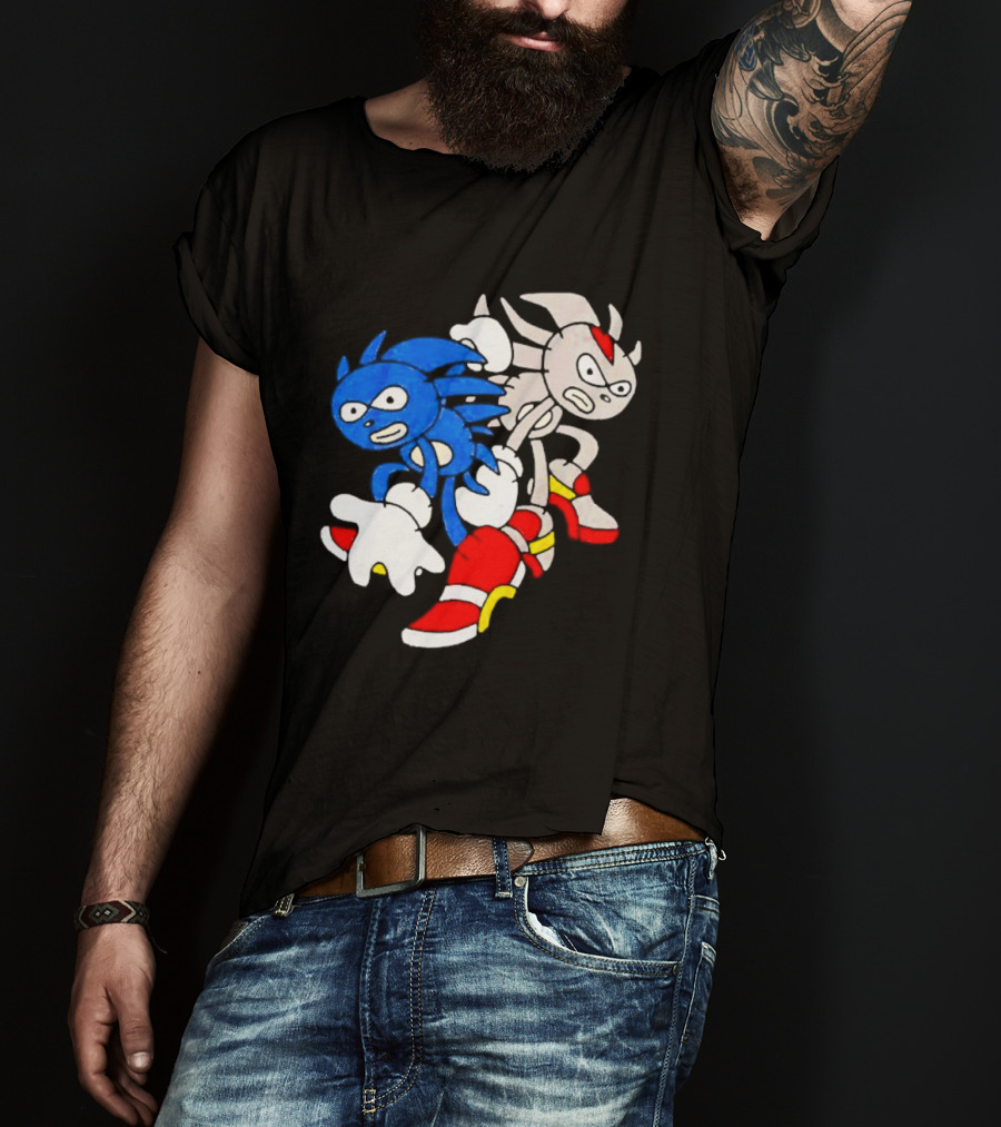The Hedgehog Sanic And Shedew Adventure Meme Humor T-Shirt