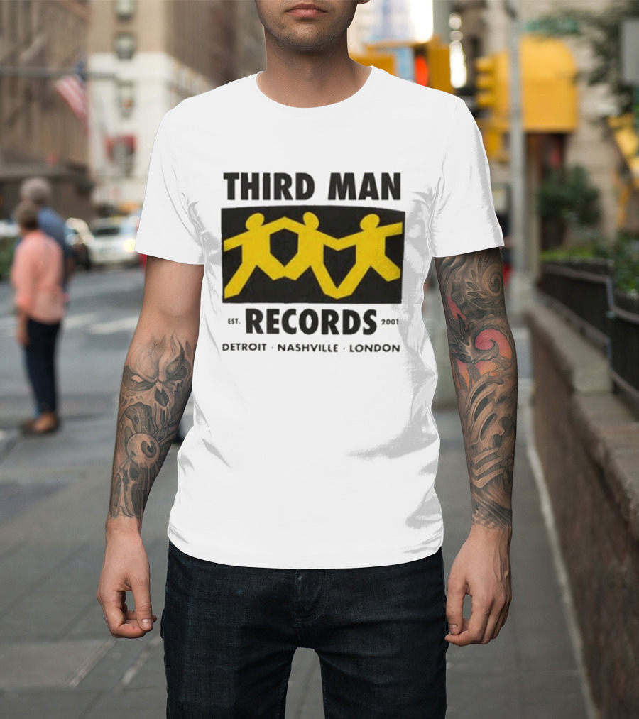 Third Man Records Est 2001 Detroit Nashville London T-Shirt