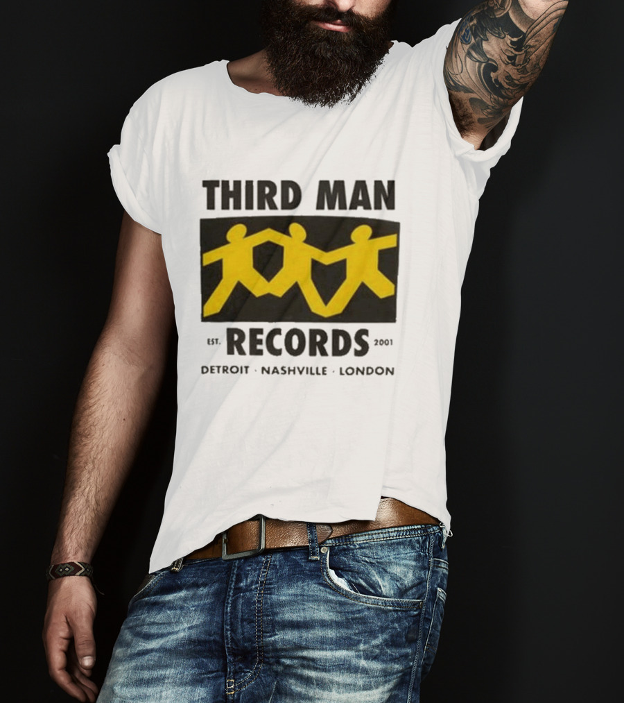 Third Man Records Est 2001 Detroit Nashville London T-Shirt