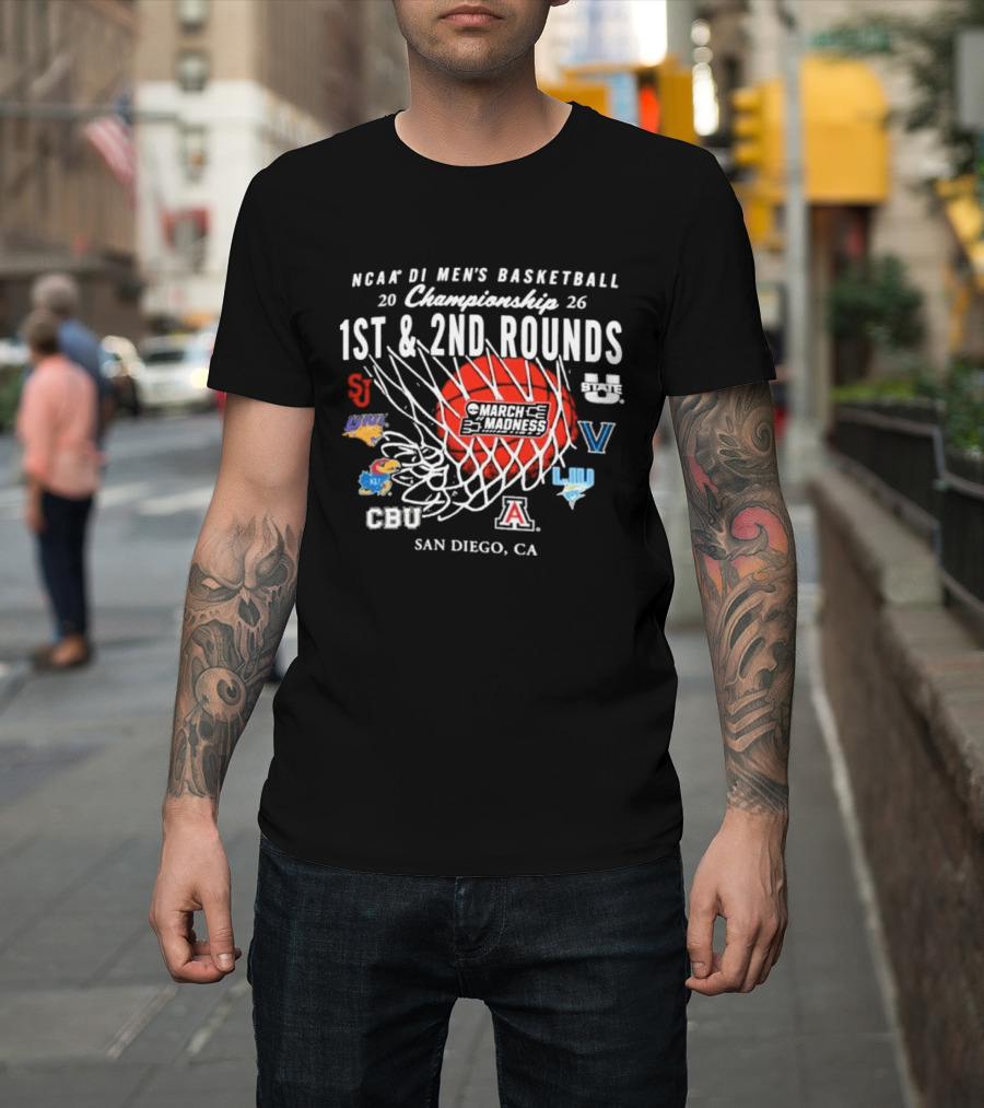 NCAA DI Men's Basketball 2026 Championship 1st 2nd Rounds San Diego CA T-Shirt