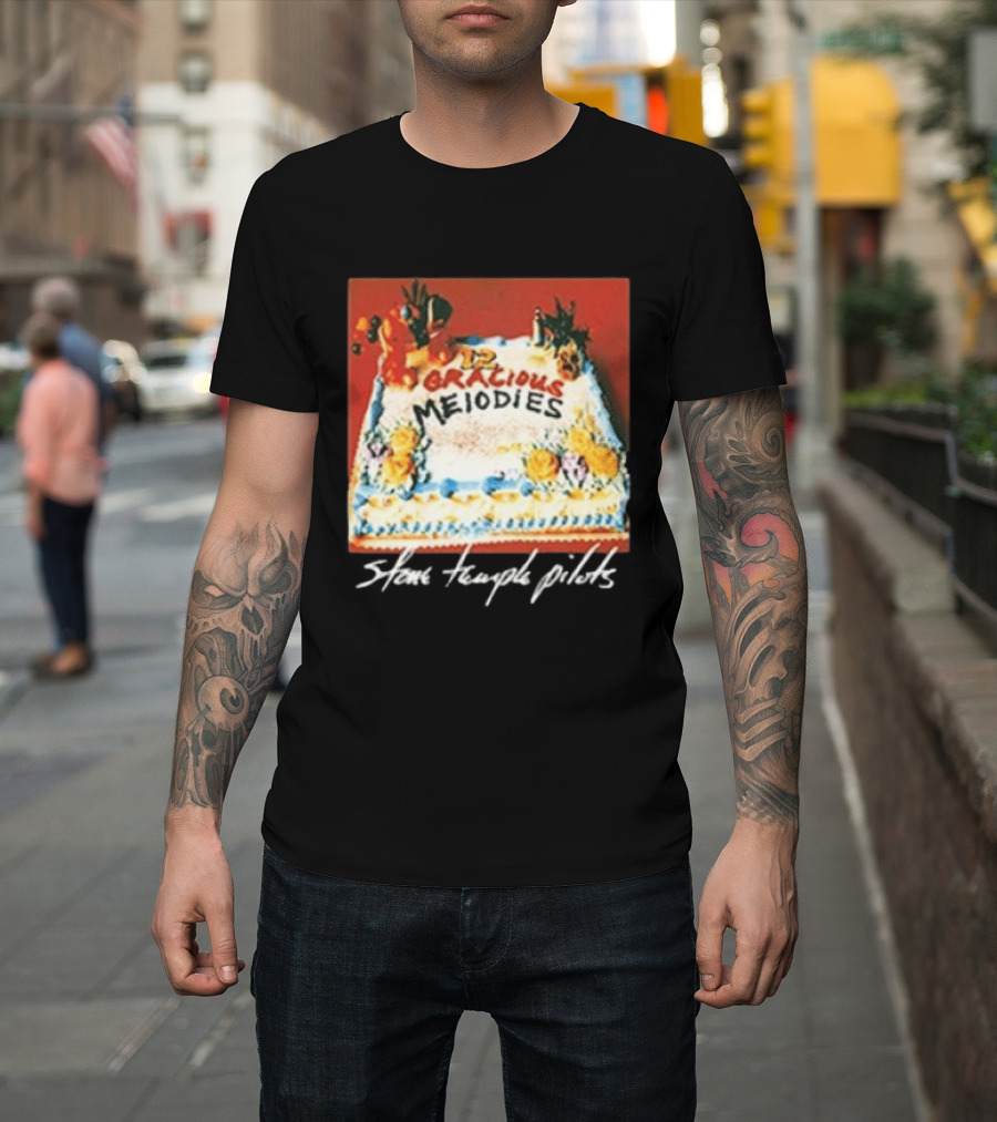 Stone Temple Pilots 12 Gracious Melodies Cake Art 30th Anniversary T-Shirt