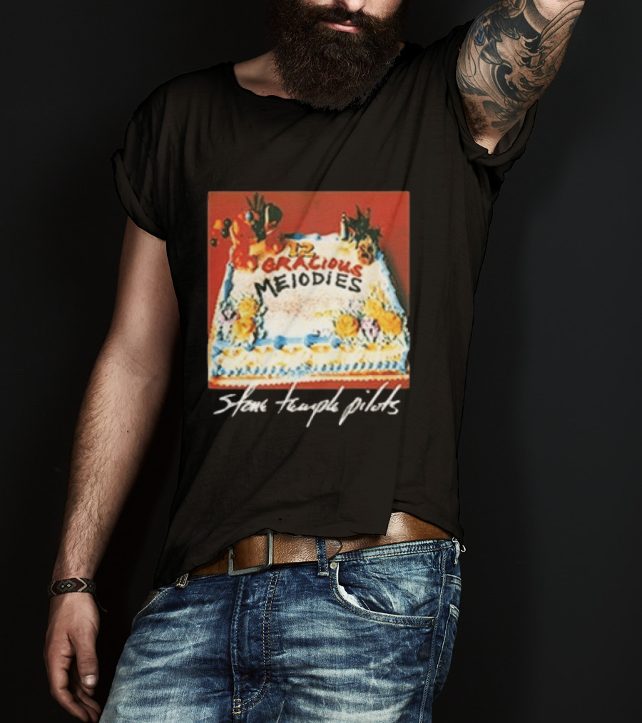 Stone Temple Pilots 12 Gracious Melodies Cake Art 30th Anniversary T-Shirt
