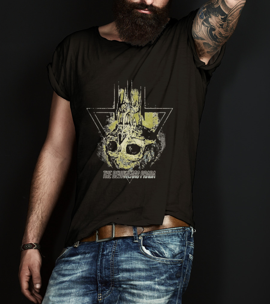 The Devil Wears Prada Dead Throne Skull Flame T-Shirt