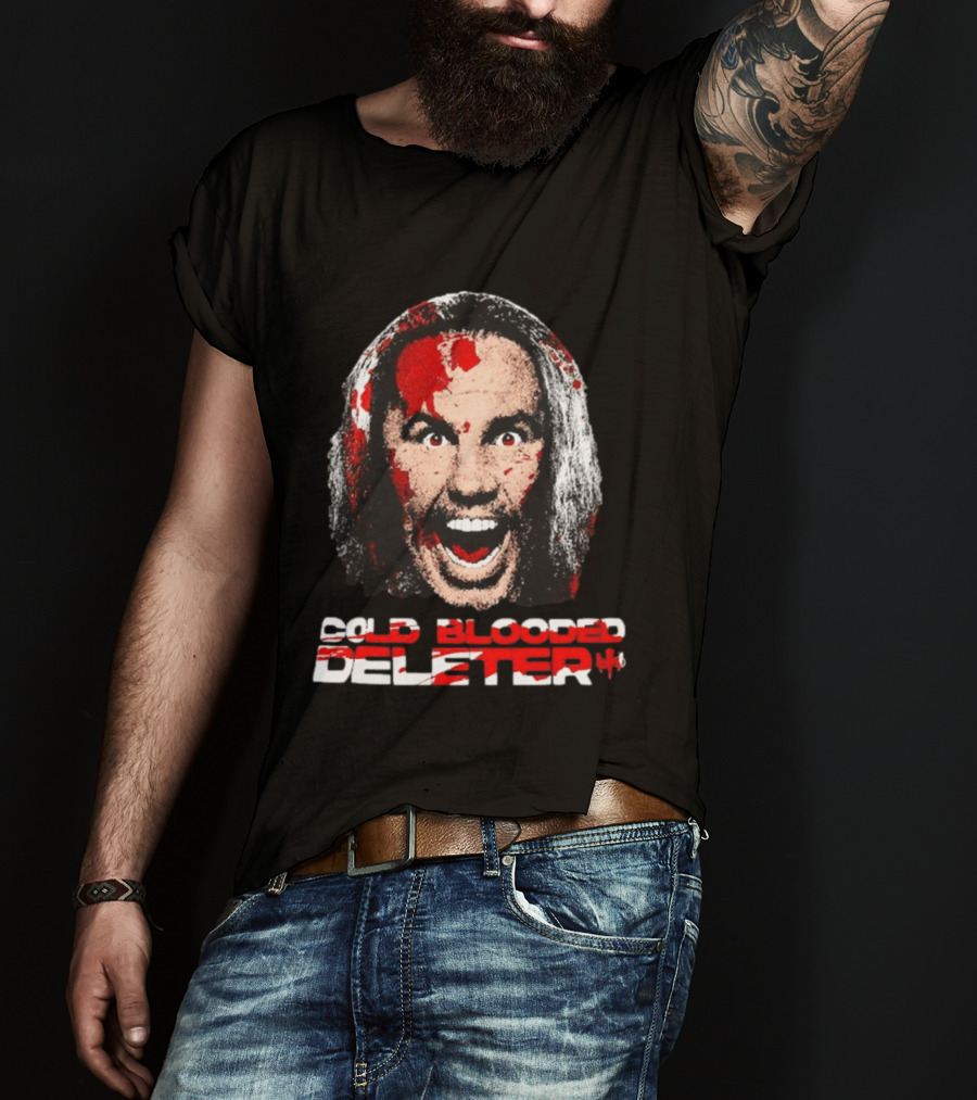 TNA Wrestling Matt Hardy Cold Blooded Deleter Face Paint T-Shirt