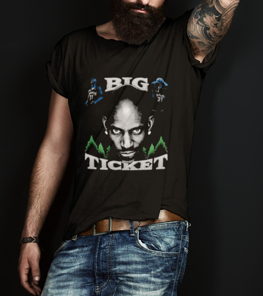 Big Ticket Kevin Garnett Minnesota Timberwolves Legend T-Shirt