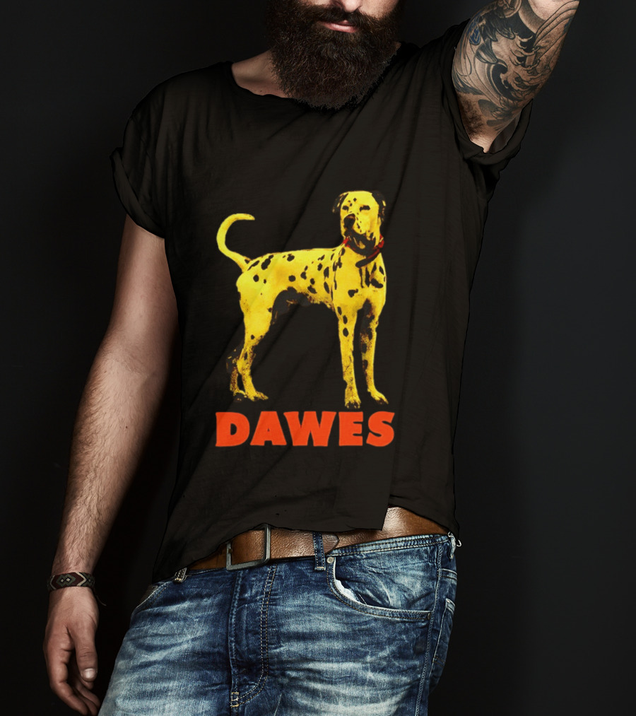 Dawes Dalmatian Dog Yellow And Red T-Shirt
