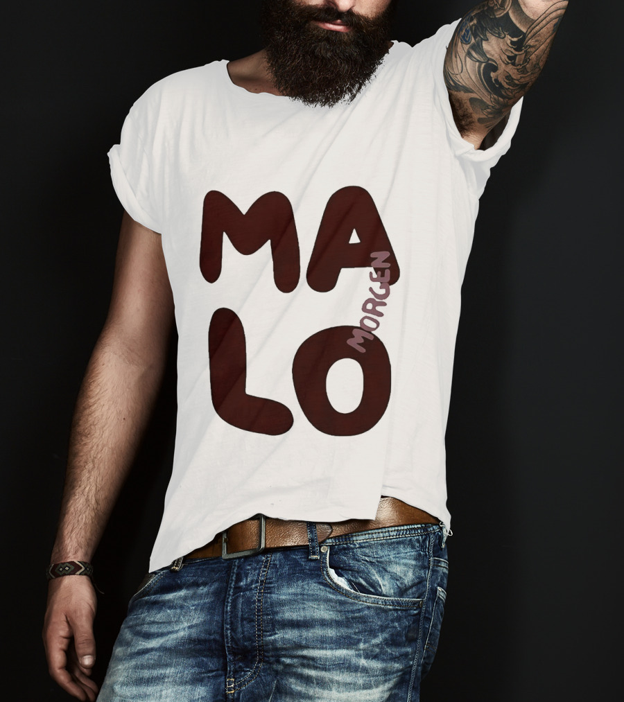 Malo Morgen Balkan Textual T-Shirt