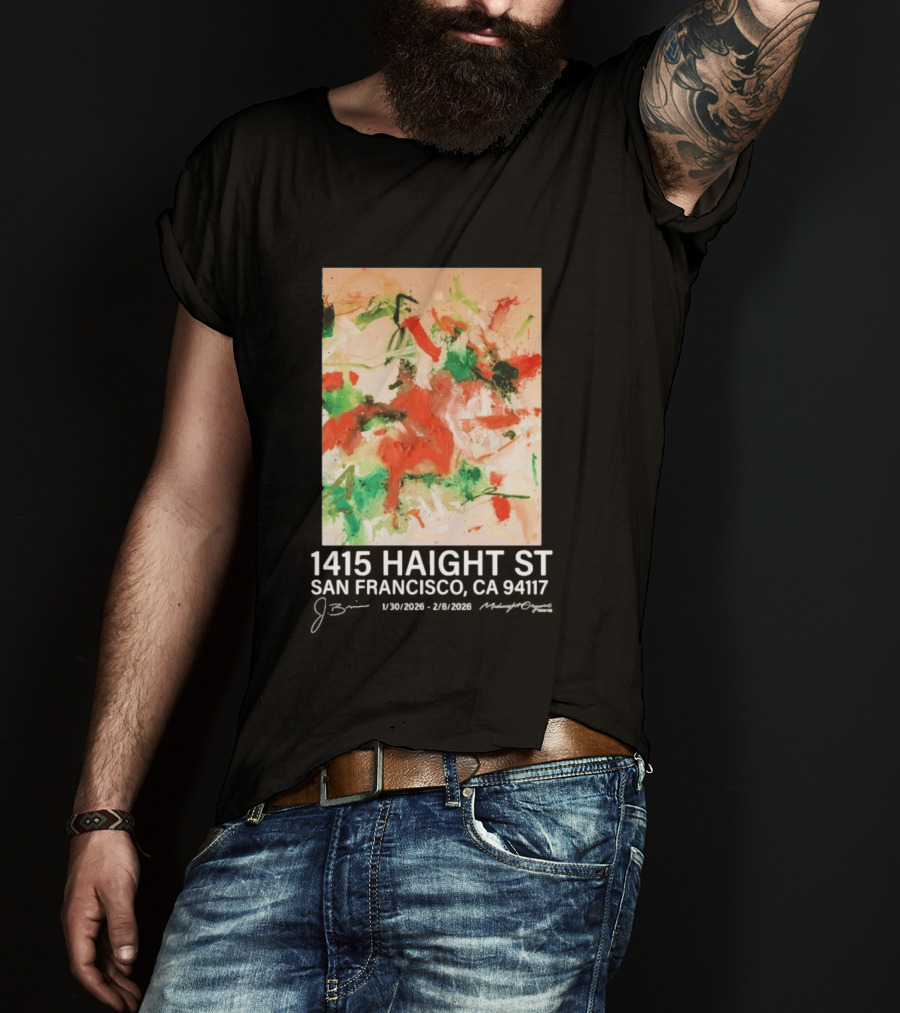 Midnight Organic J. Brian 1415 Haight St San Francisco CA 94117 T-Shirt