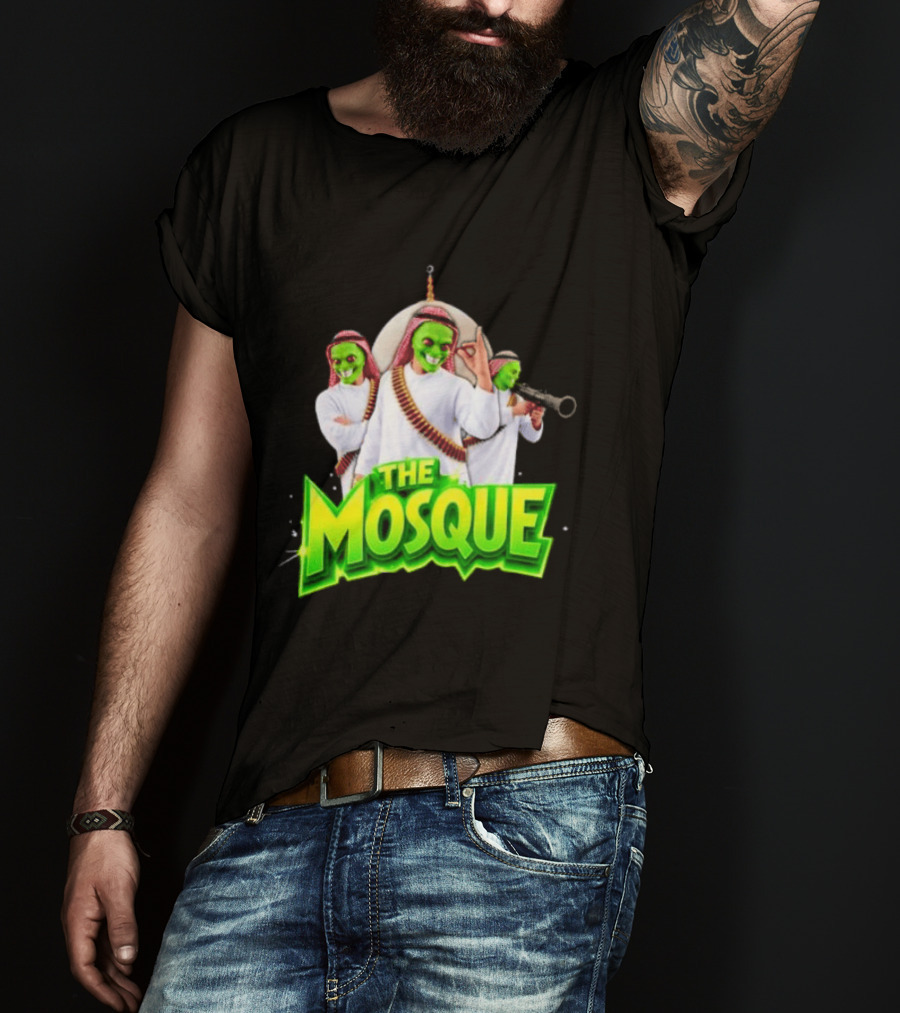 The Mosque Mask Green Faces Characters T-Shirt