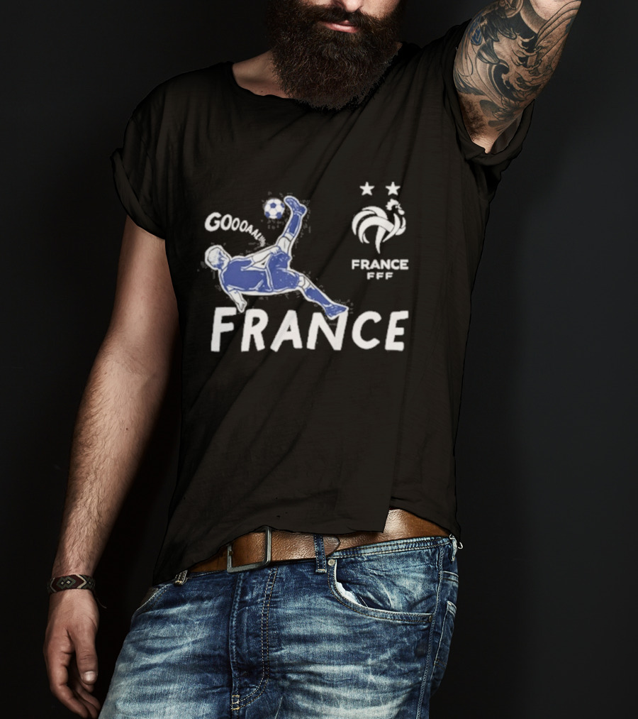 FRANCE National Team FFF Goool Soccer Star Navy T-Shirt