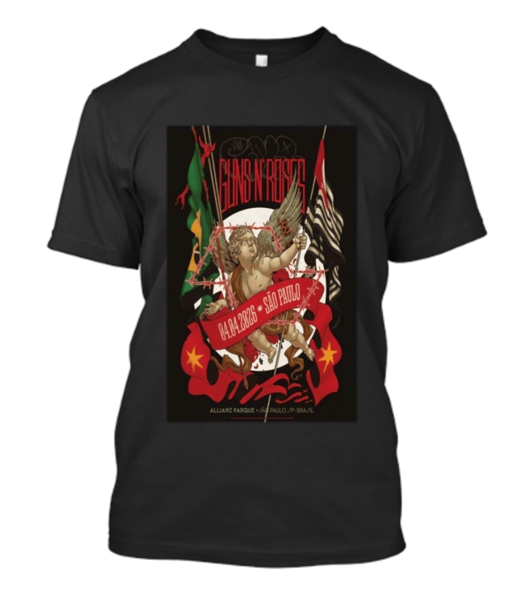 Guns N' Roses São Paulo April 4 2026 Allianz Parque Concert T-Shirt