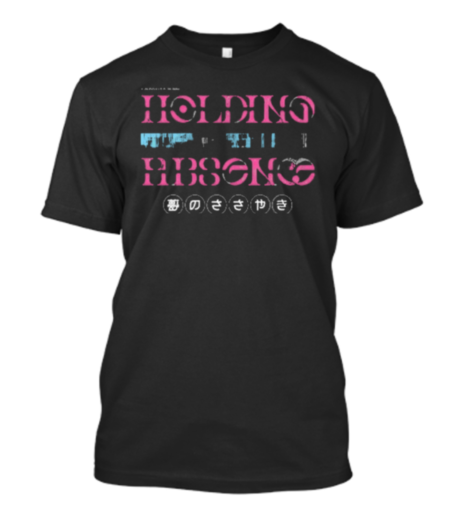 Holding Absence Whisper Black Vintage Style Japanese T-Shirt