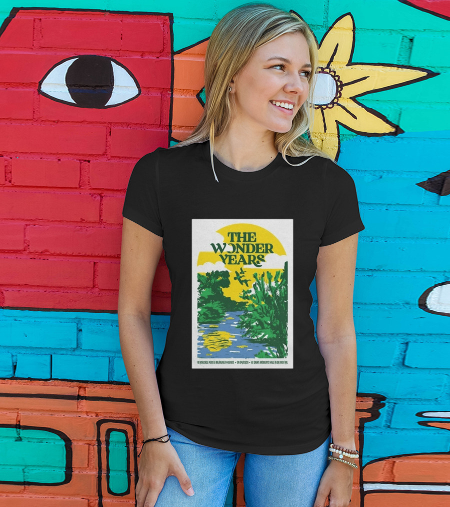 The Wonder Years St Andrew's Hall Detroit Michigan April 3 2026 Knuckle Puck Weakened Friends T-Shirt