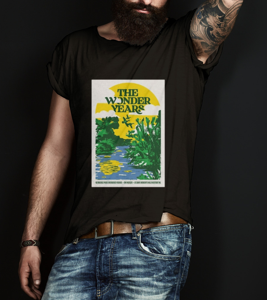 The Wonder Years St Andrew's Hall Detroit Michigan April 3 2026 Knuckle Puck Weakened Friends T-Shirt