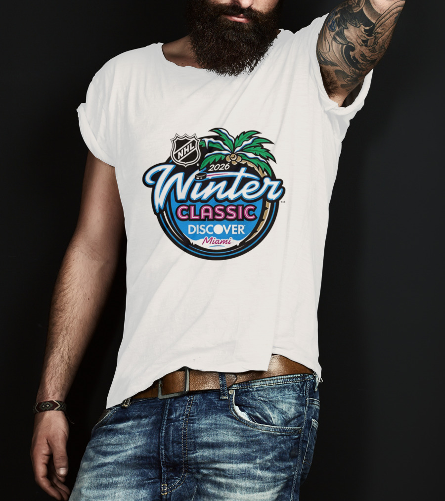 2026 NHL Winter Classic Discover Miami Palm Tree T-Shirt