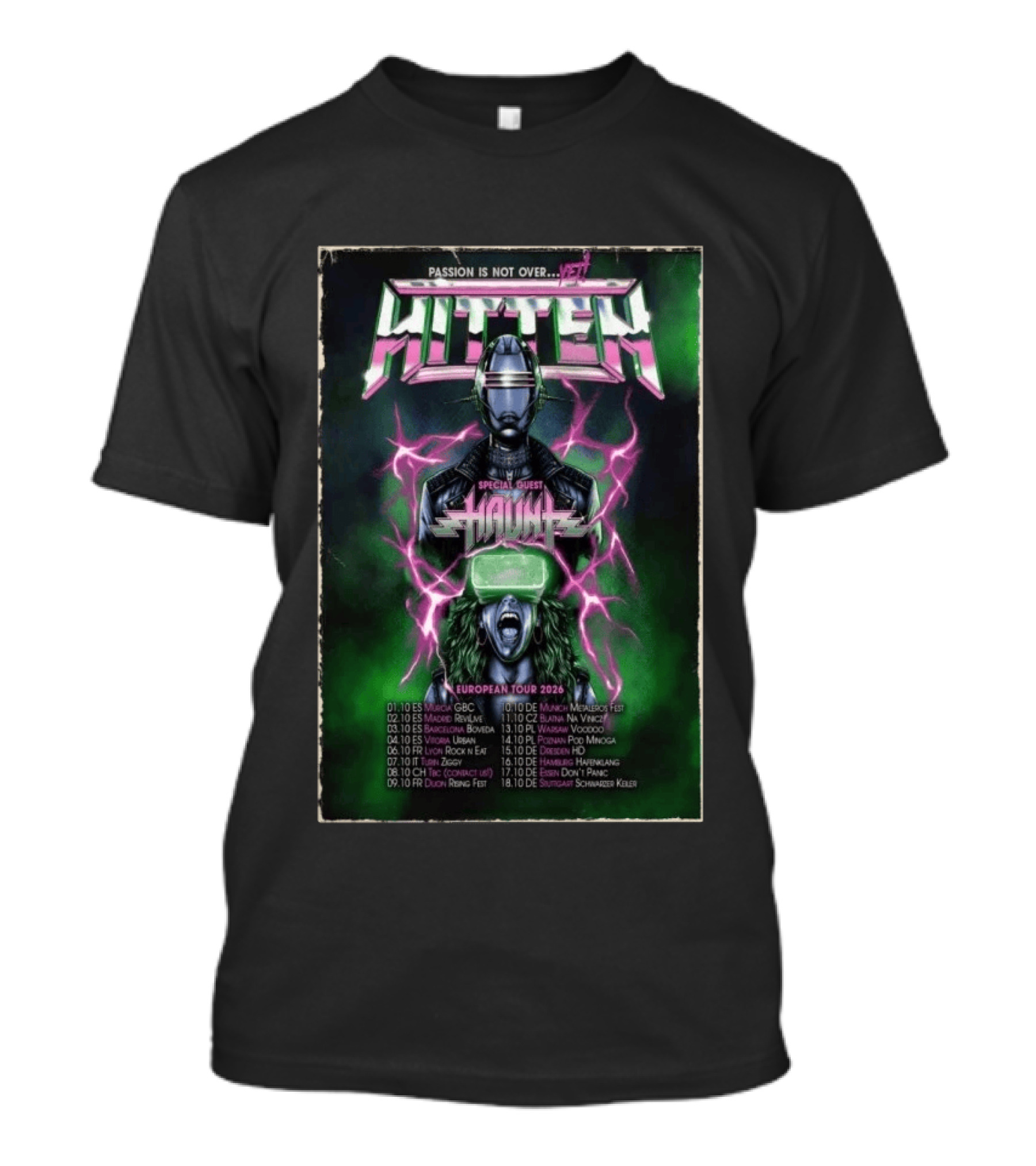 Passion Is Not Over Yet Hitten European Tour 2026 Special Guest Hound T-Shirt