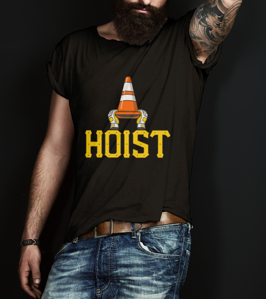 Hoist The Traffic Cone Pittsburgh Baseball Yellow Black Grafters T-Shirt