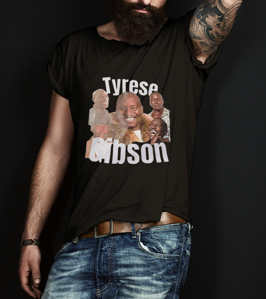 Tyrese Gibson American Ships Free Multiple Expressions T-Shirt