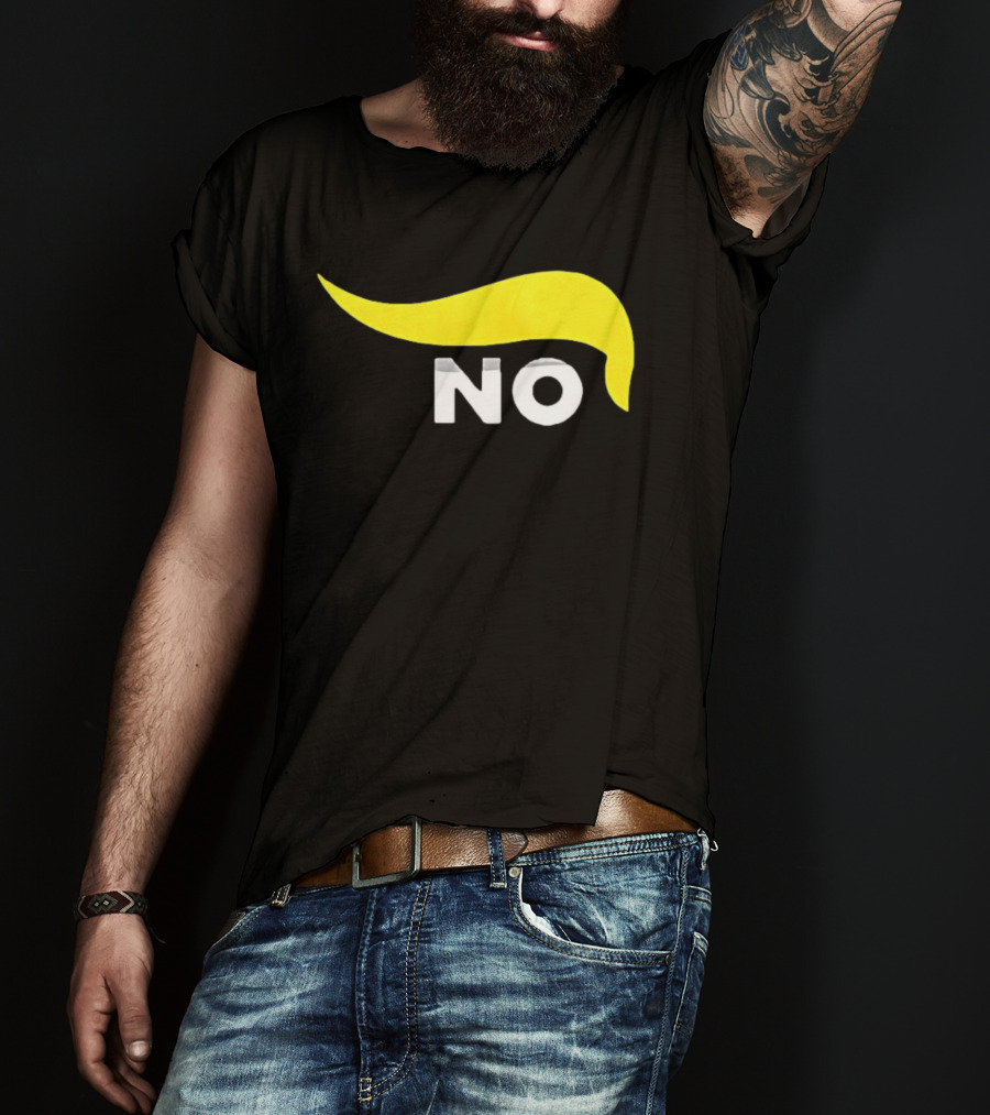 No One Wants To Fight For Israel With Iconic Yellow Hair Accentuating NO T-Shirt