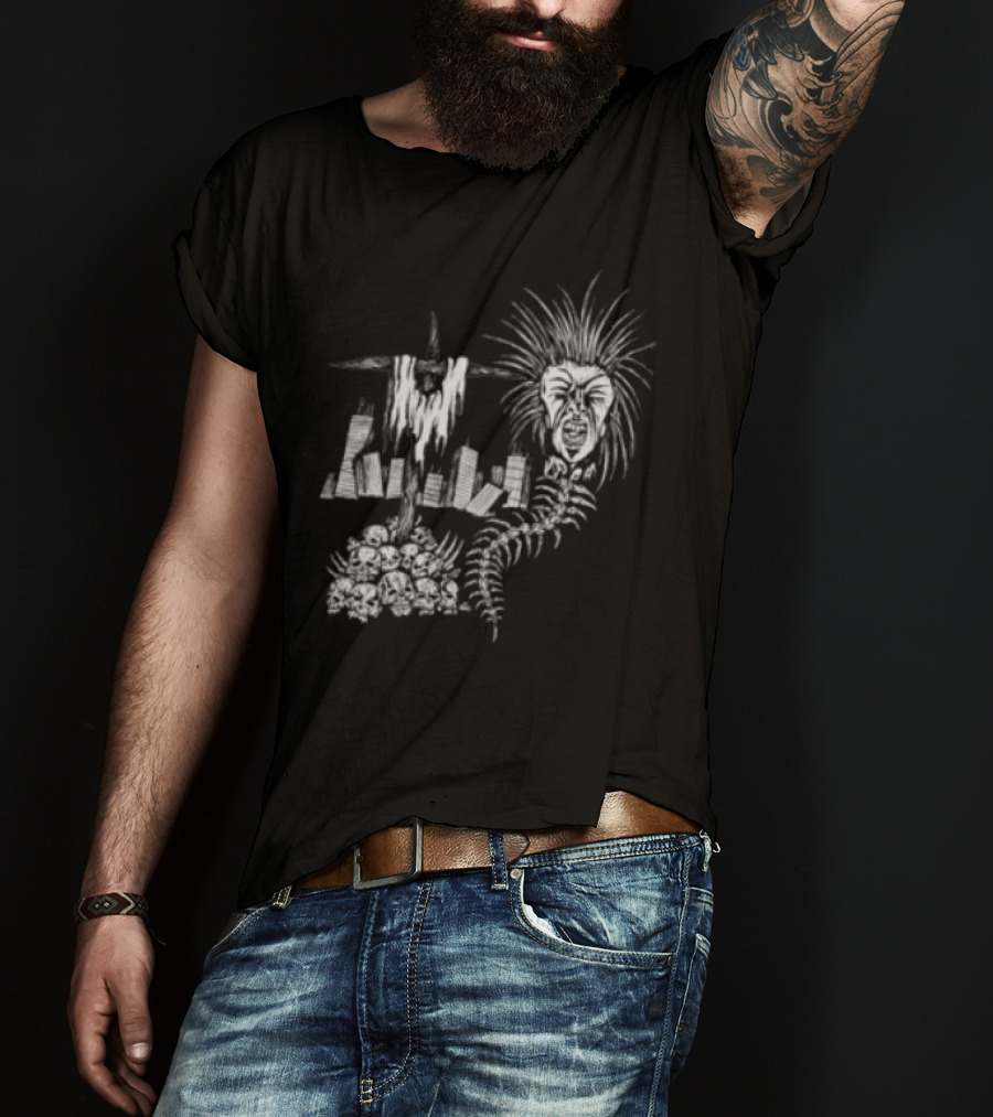 Portrayal Of Guilt Human Terror Cityscape And Nature T-Shirt