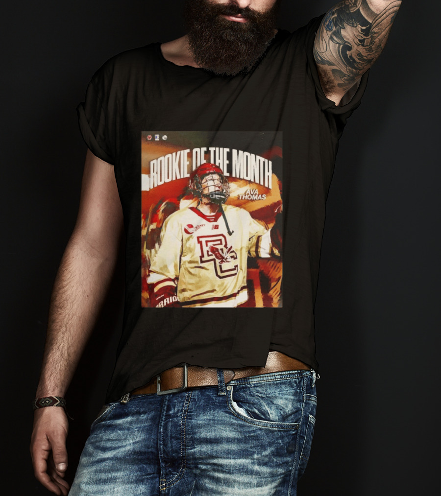 Rookie Of The Month Ava Thomas Boston College Hockey T-Shirt