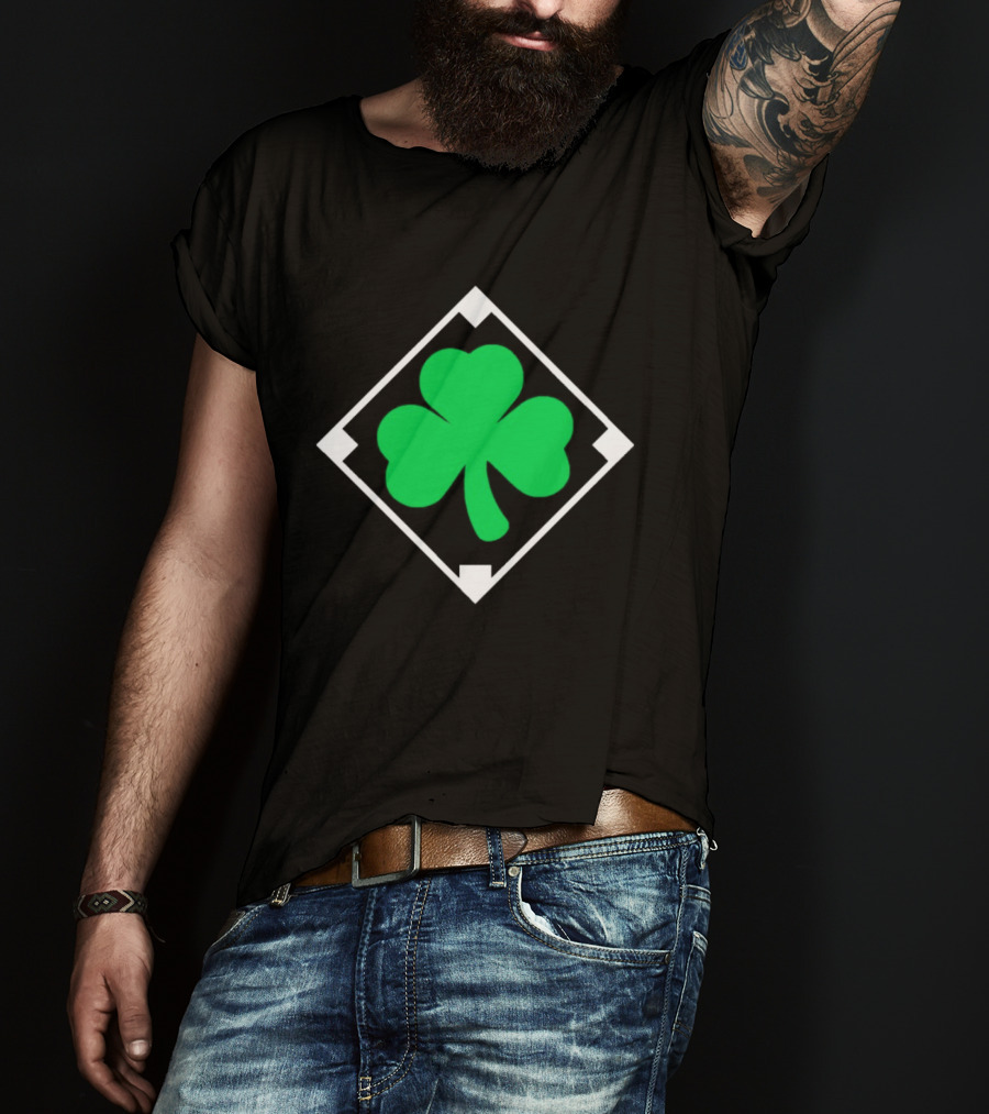 Shamrock Diamond Irish Licensed Clover T-Shirt