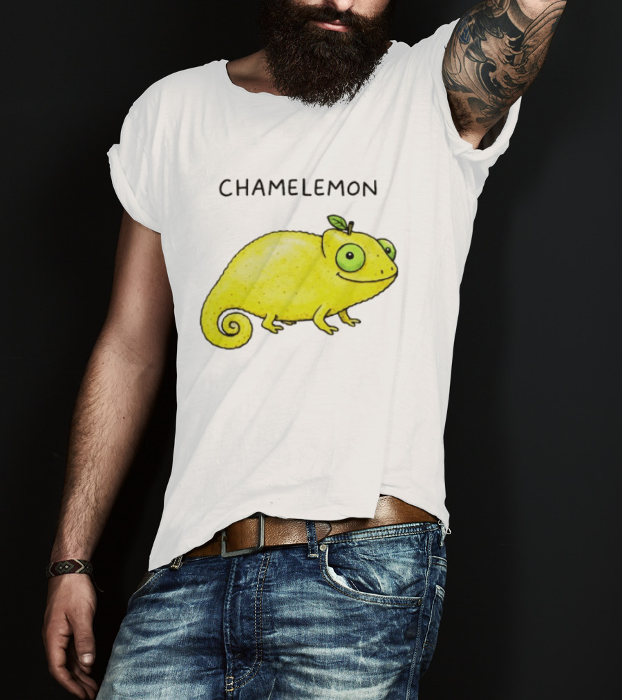 Chamelemon Lemon Chameleon Fruit Pun Humor T-Shirt