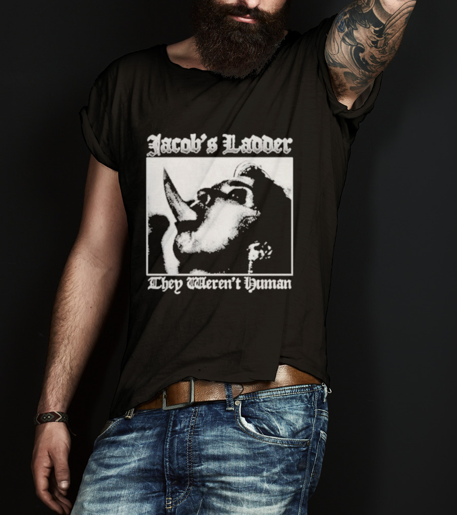Jacob's Ladder 1990 Cult They Weren't Human Face Montage T-Shirt