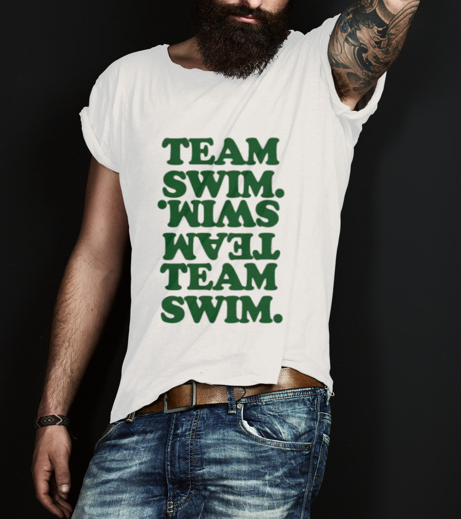 Johnnyswim Team Swim Team Swim Text Stacked T-Shirt