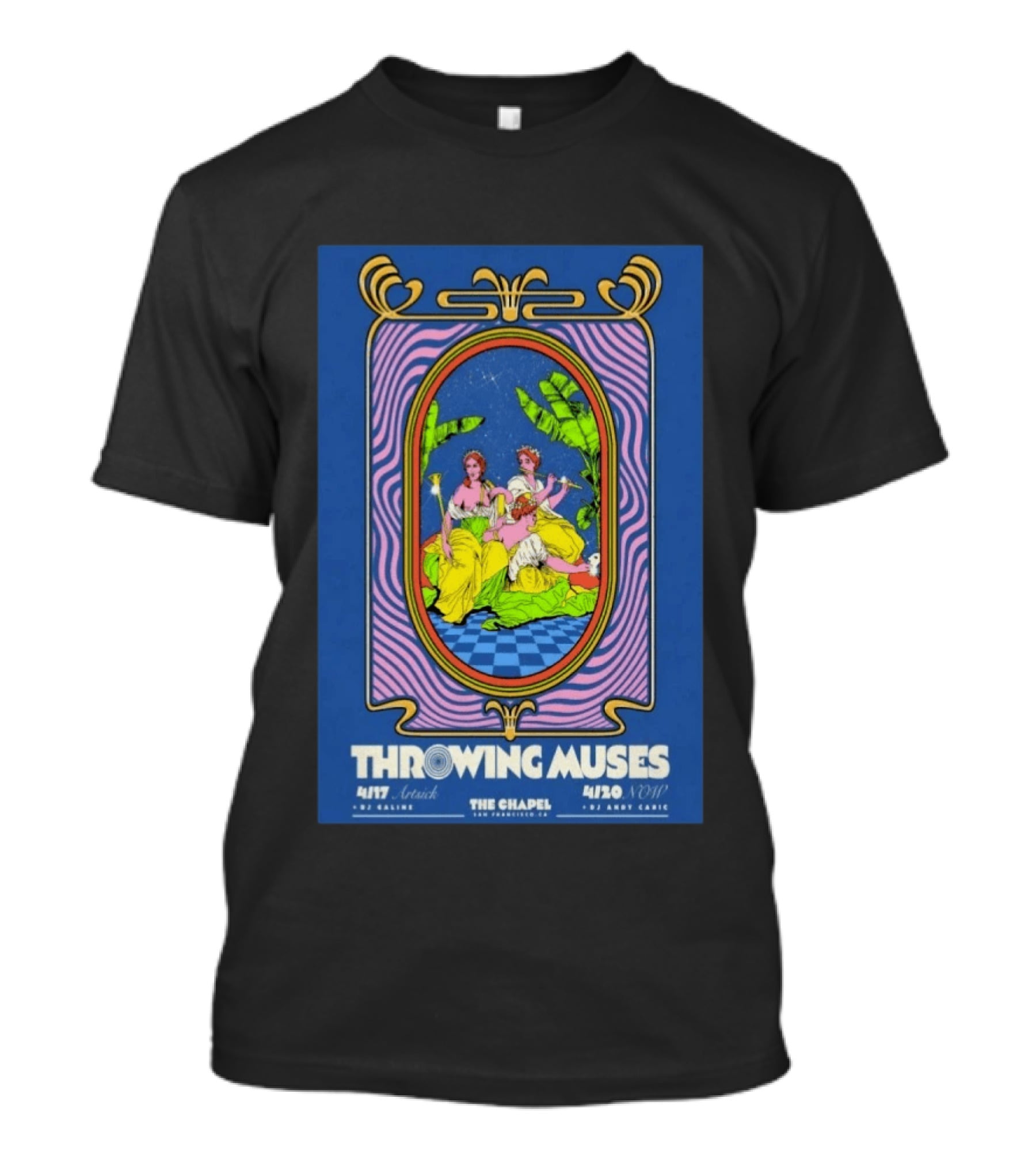 Throwing Muses The Chapel San Francisco 4/17 4/20 2026 Andy Cabic T-Shirt