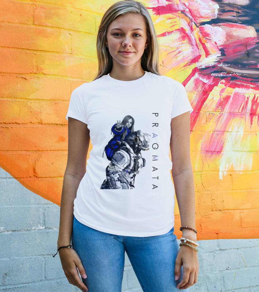 PRAGMATA Character Holding Space Explorer Scene T-Shirt