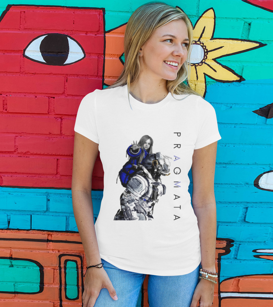 PRAGMATA Character Holding Space Explorer Scene T-Shirt