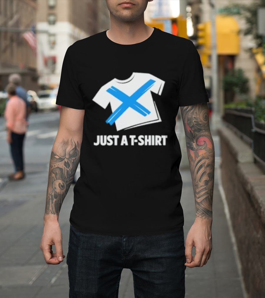 Just a Blue X T-Shirt