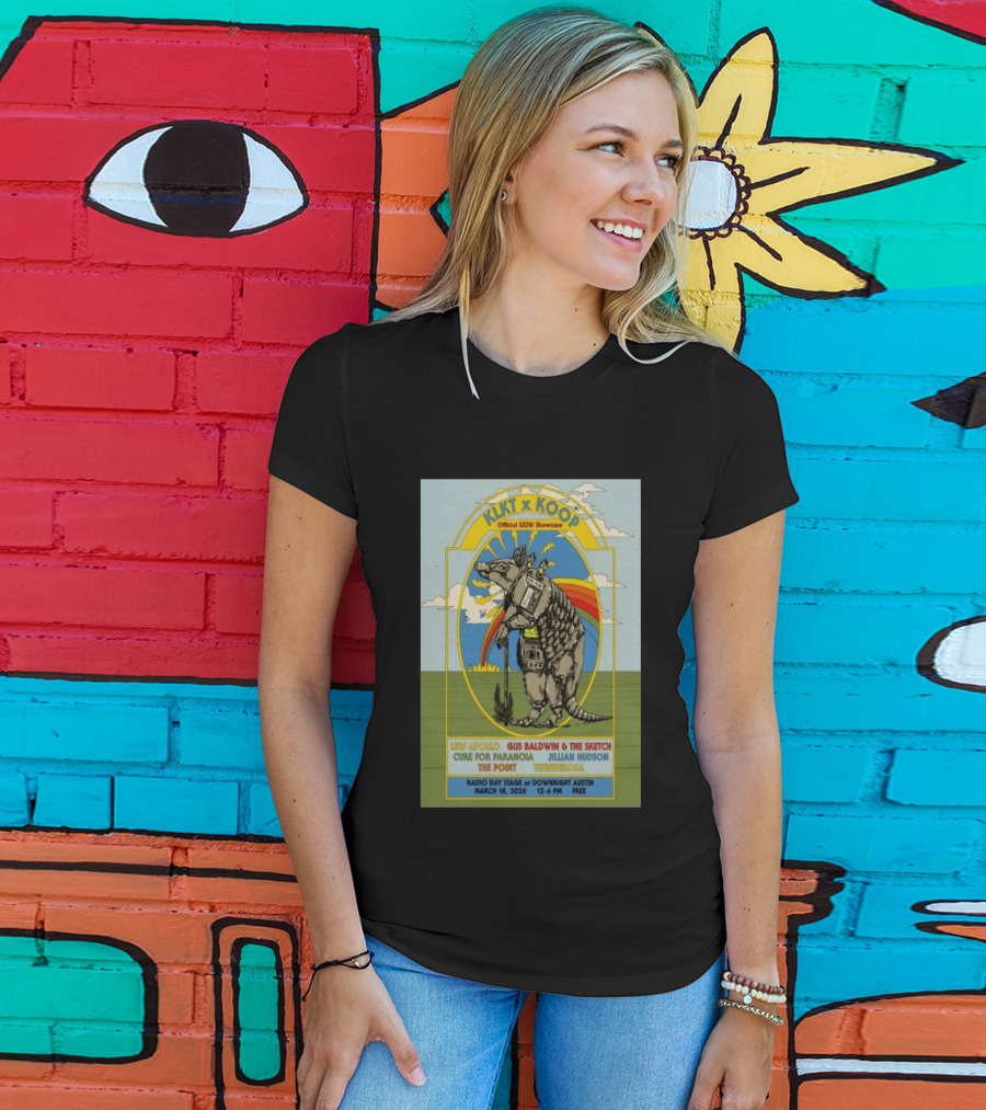 Klkt X Koop Downright Austin Hotel In Austin Tx Mar 18 2026 T-Shirt