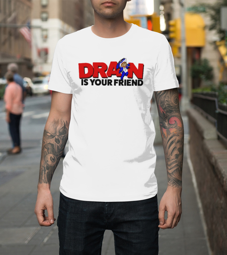 DRAN Is Your Friend Retro Cartoon Style Fun Nostalgia T-Shirt